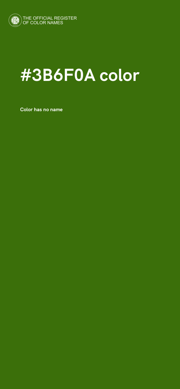 #3B6F0A color image