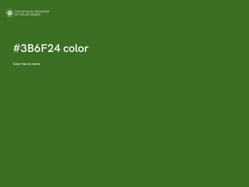 #3B6F24 color image