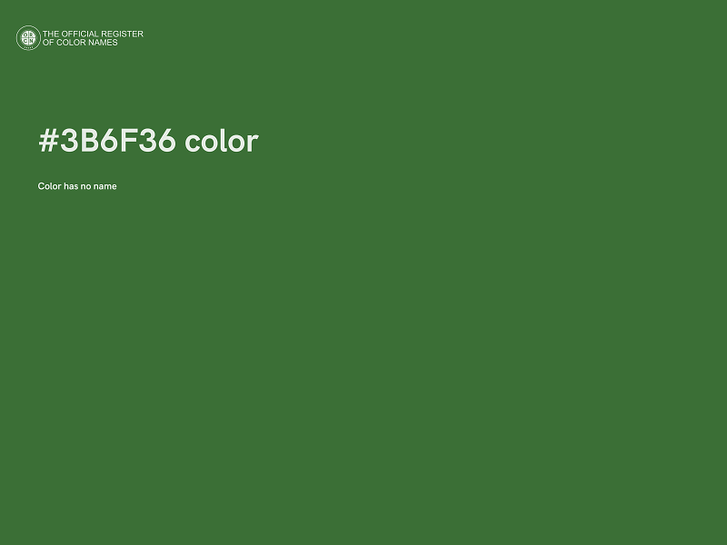 #3B6F36 color image