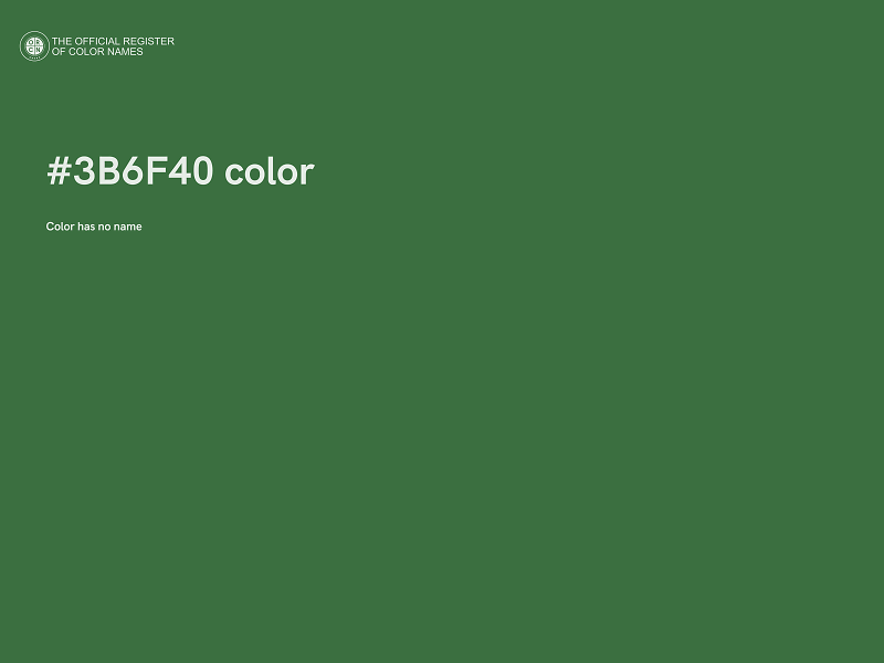 #3B6F40 color image