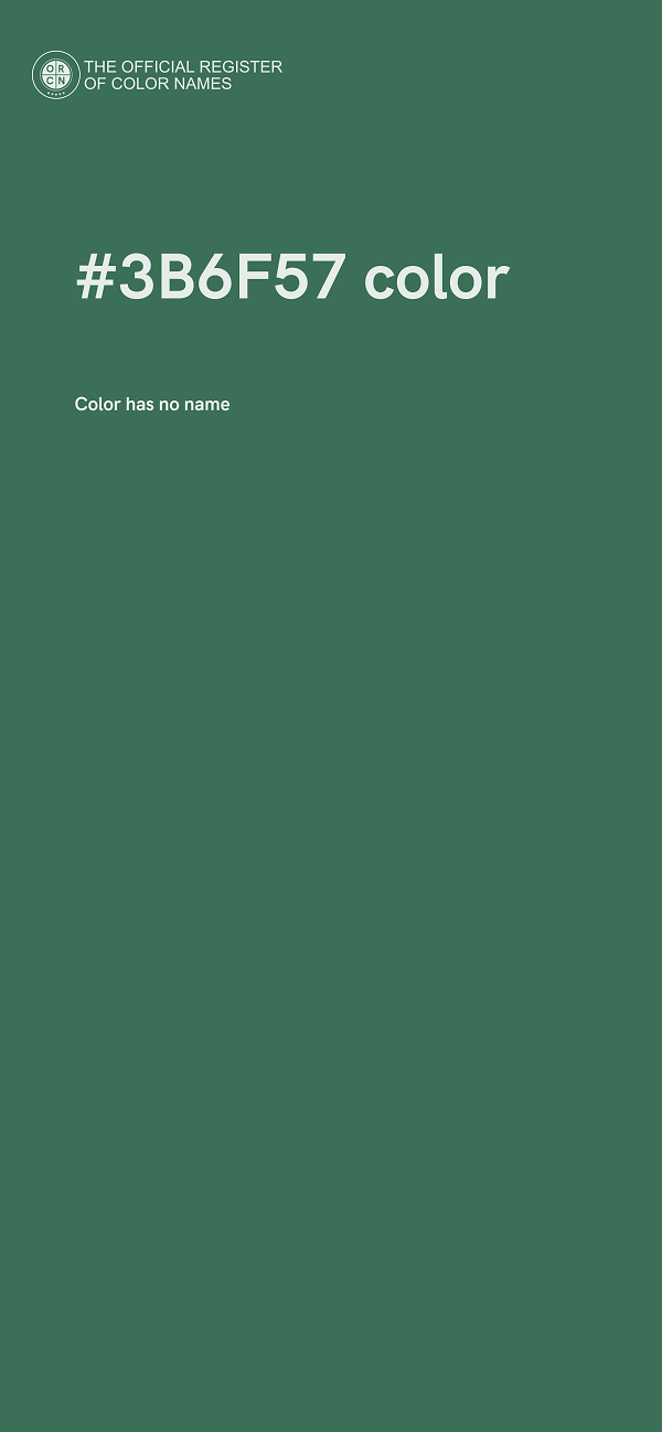 #3B6F57 color image
