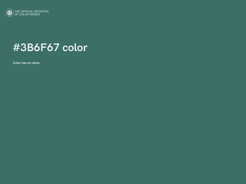 #3B6F67 color image