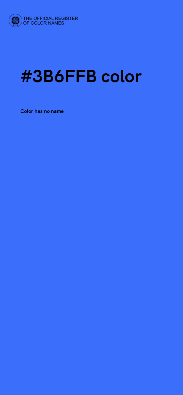 #3B6FFB color image