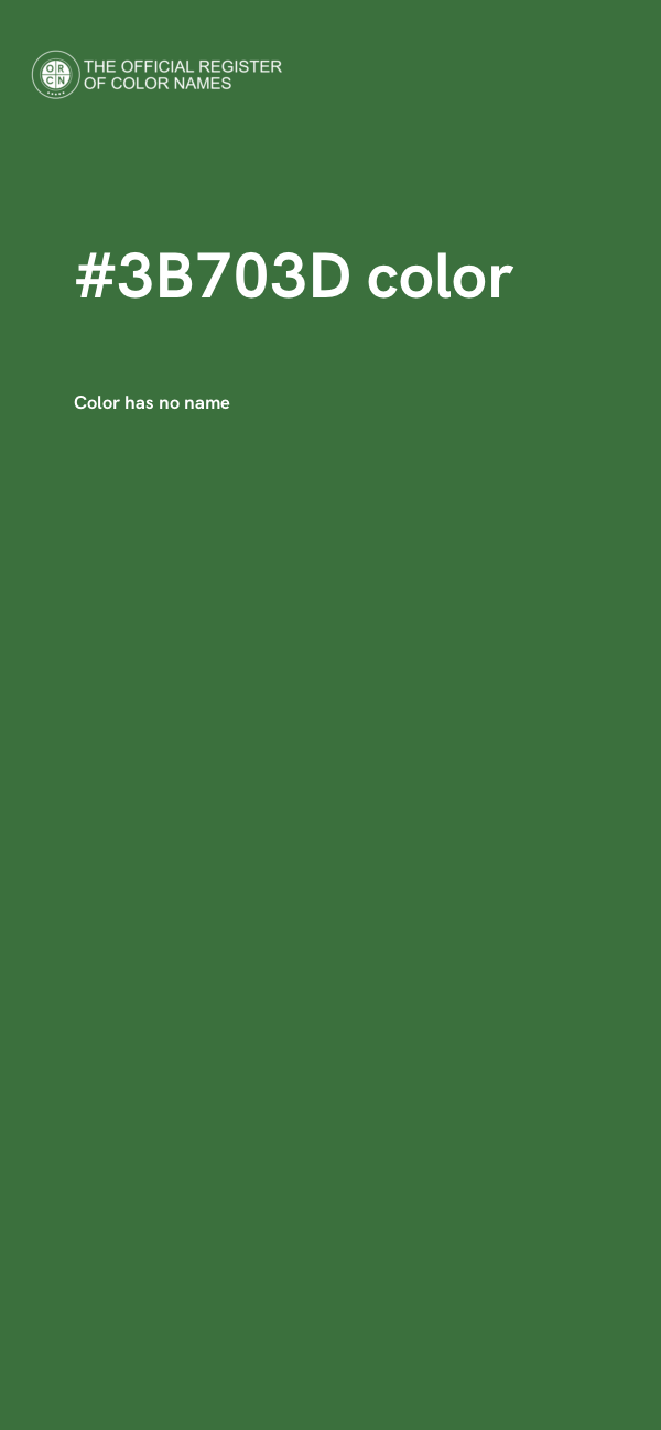 #3B703D color image