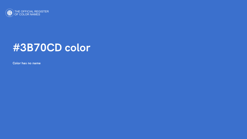 #3B70CD color image