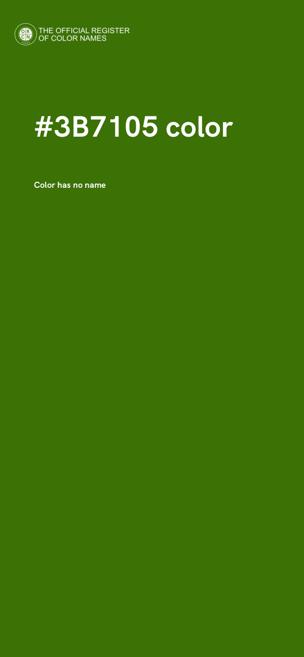 #3B7105 color image