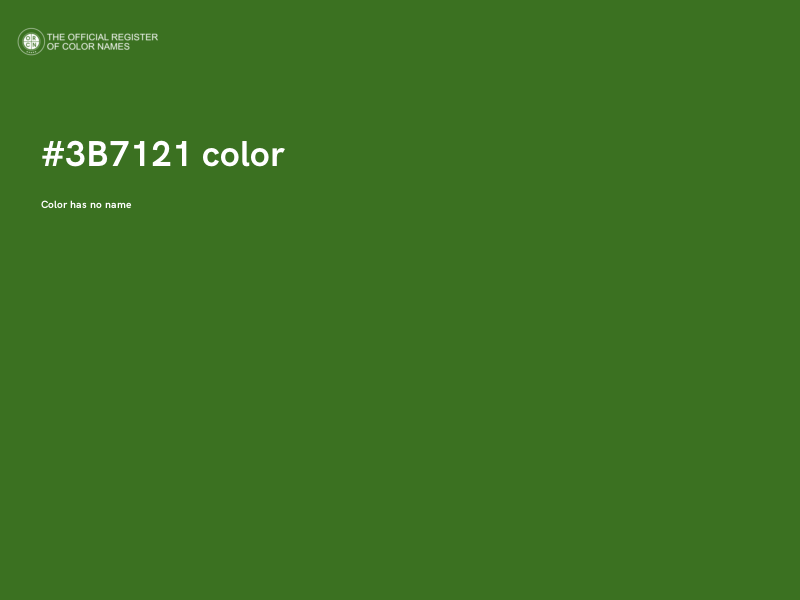#3B7121 color image