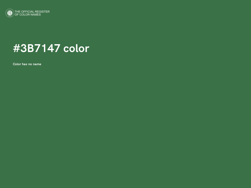 #3B7147 color image