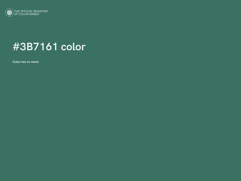 #3B7161 color image