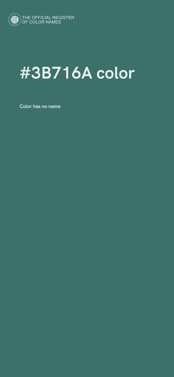 #3B716A color image