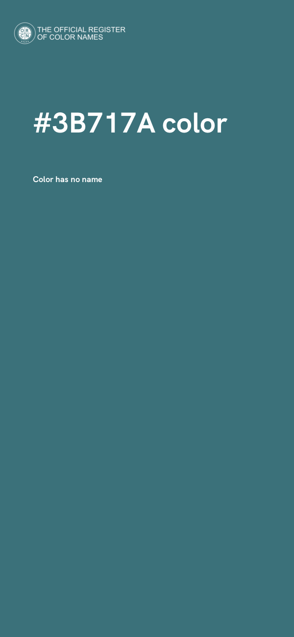 #3B717A color image