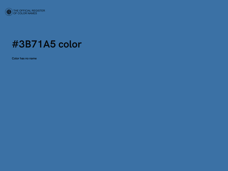 #3B71A5 color image