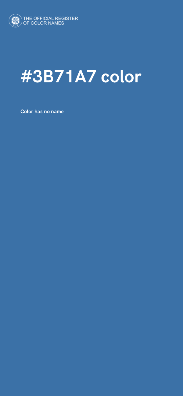 #3B71A7 color image