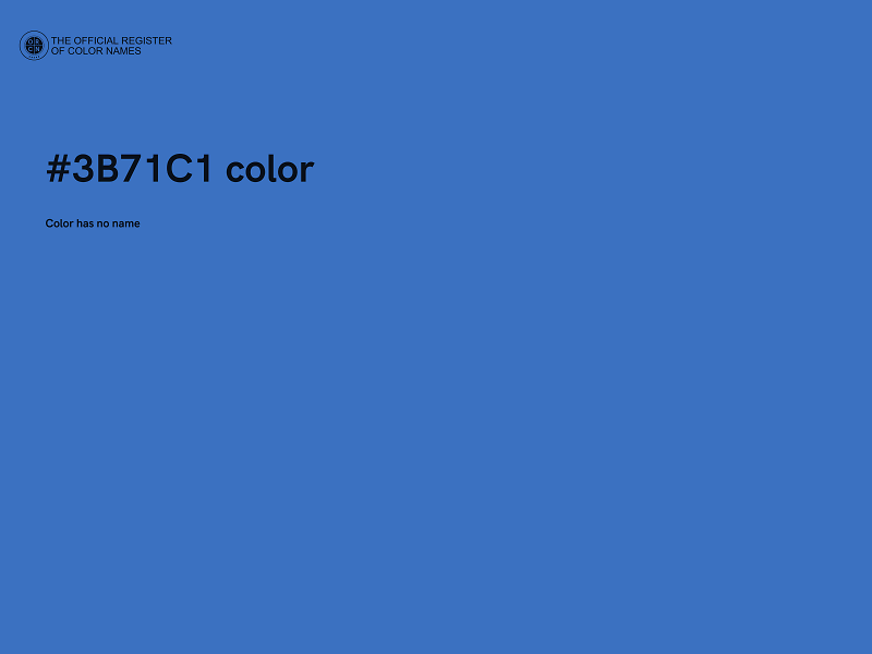 #3B71C1 color image