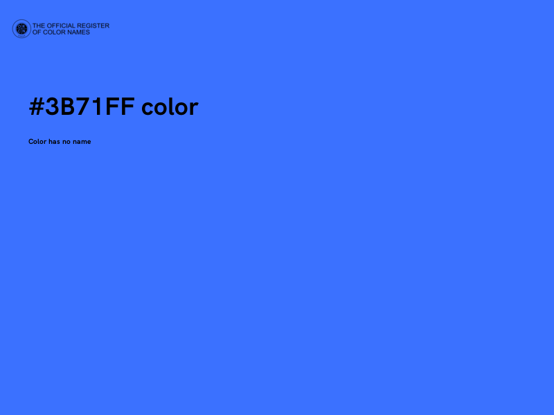 #3B71FF color image
