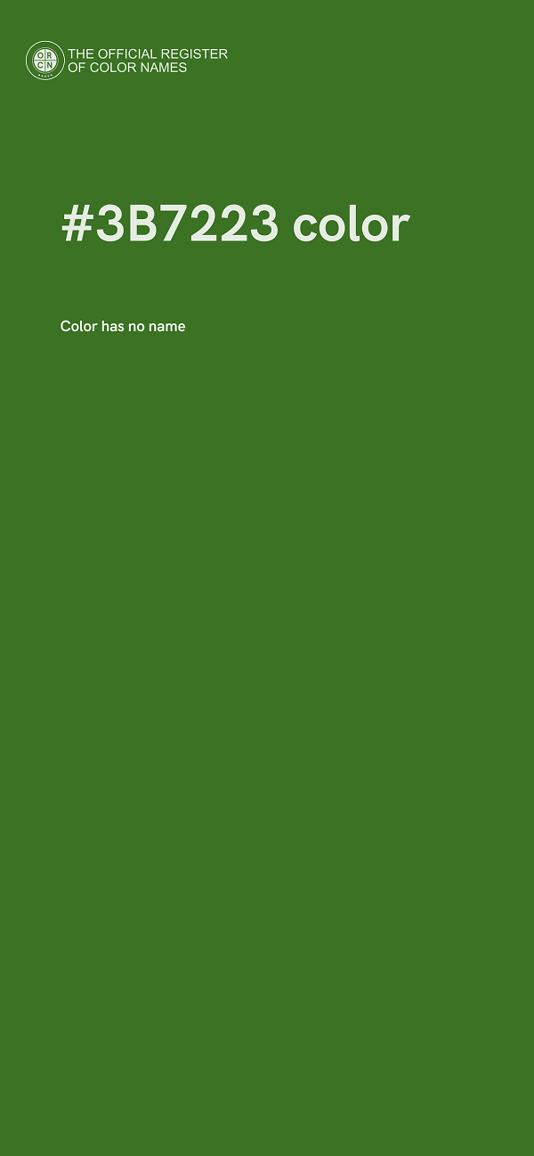 #3B7223 color image