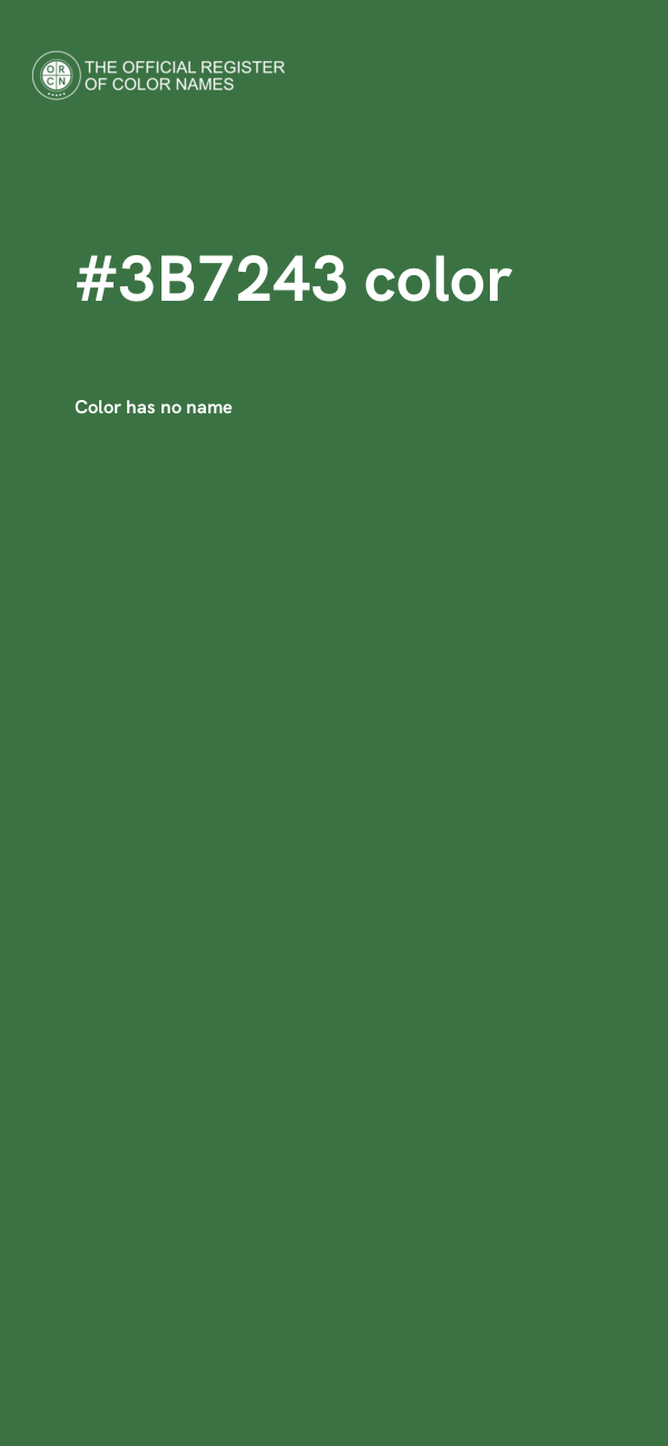 #3B7243 color image