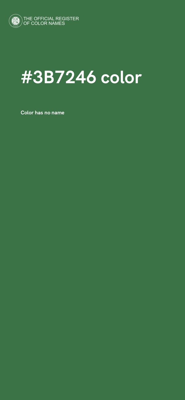 #3B7246 color image