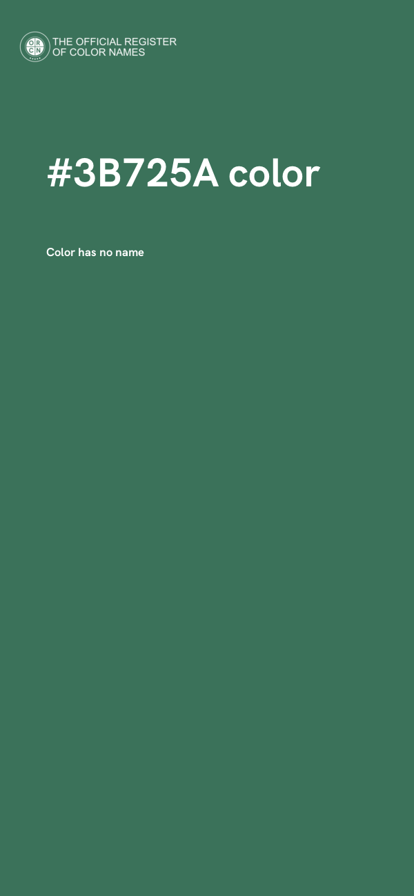 #3B725A color image