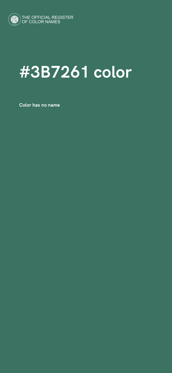 #3B7261 color image