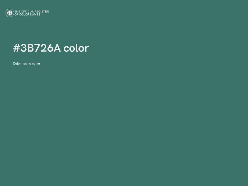 #3B726A color image