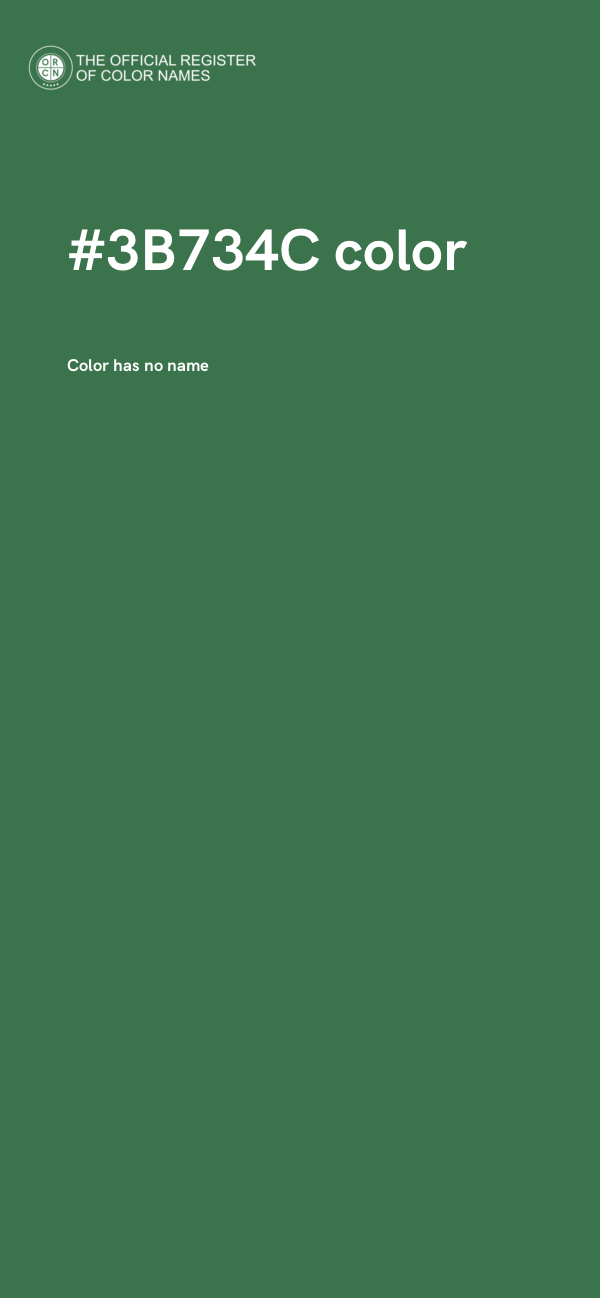 #3B734C color image