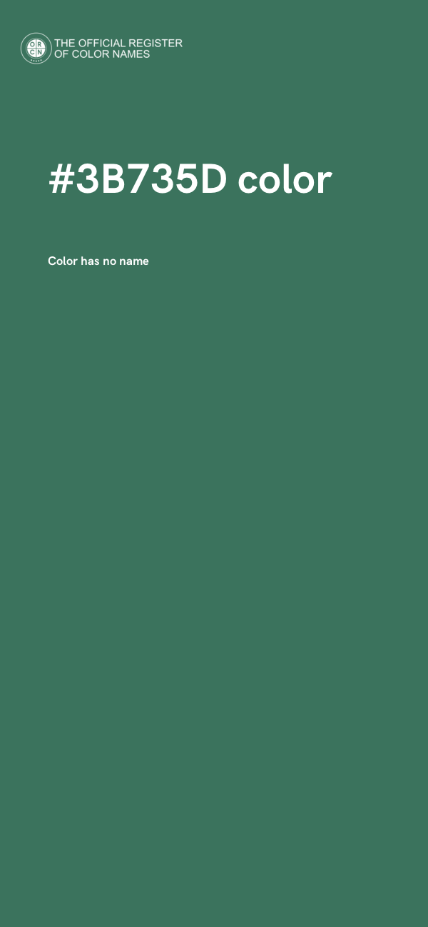 #3B735D color image