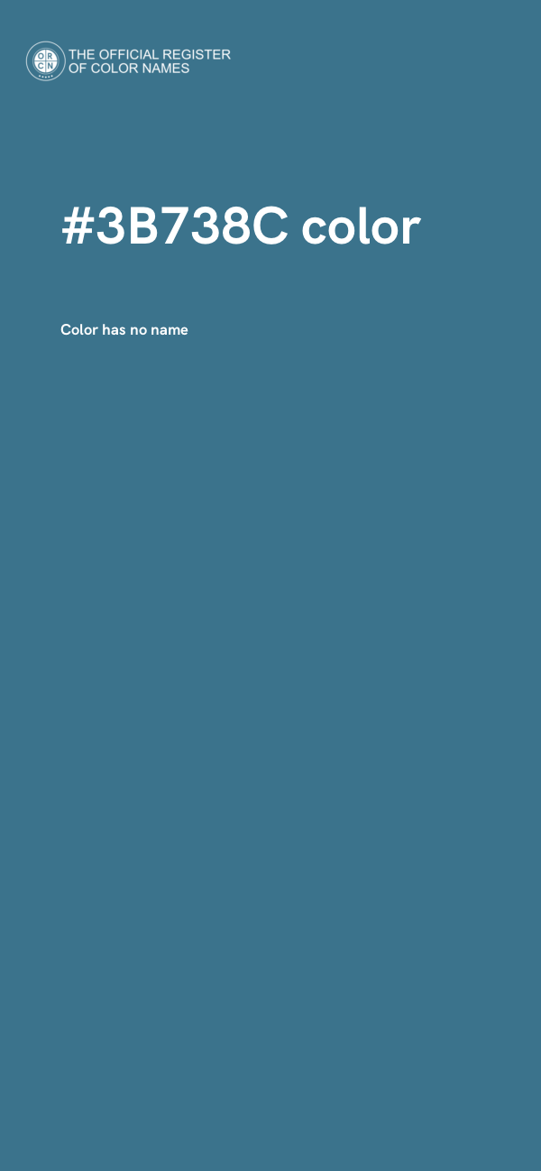 #3B738C color image