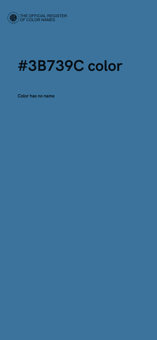 #3B739C color image