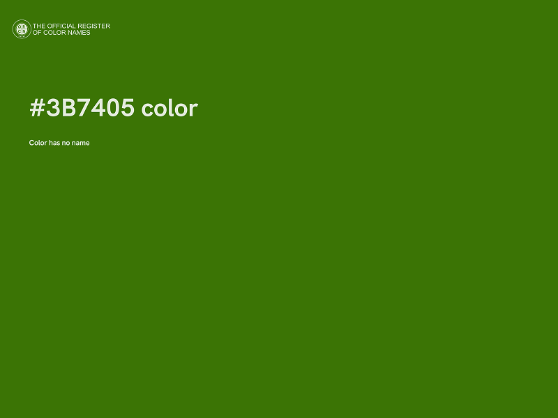 #3B7405 color image