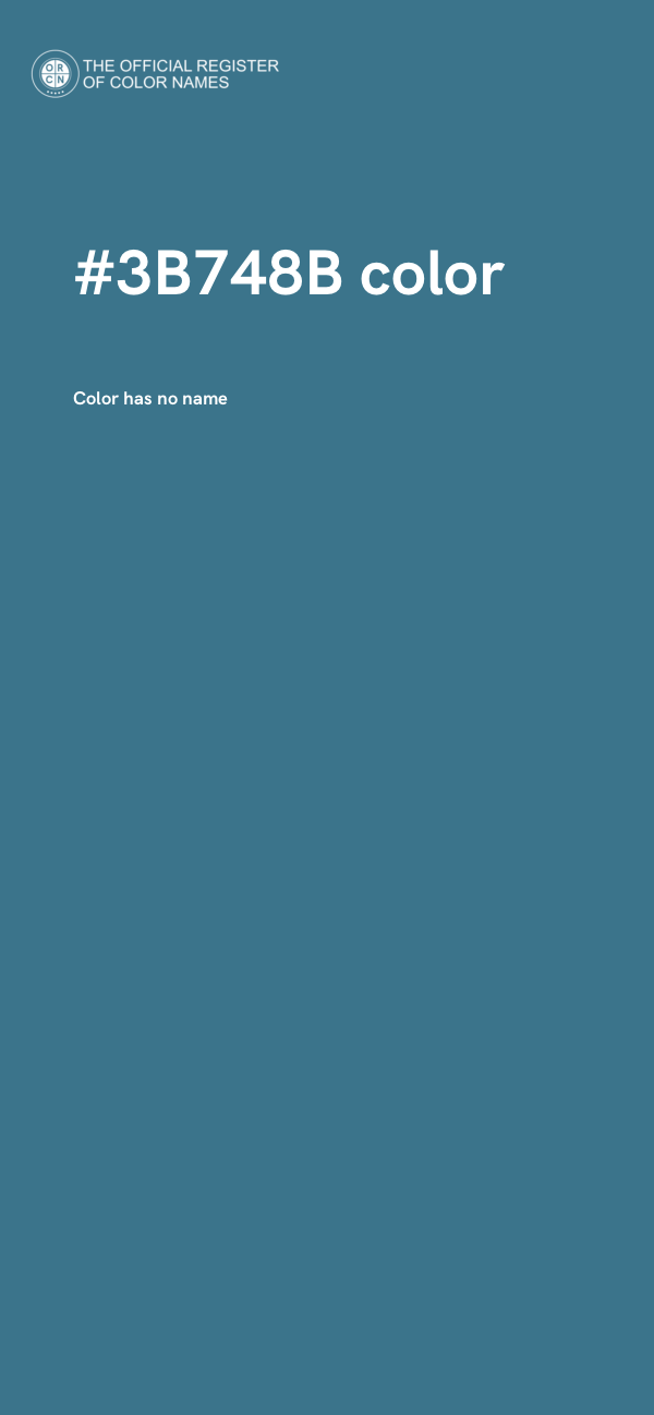 #3B748B color image