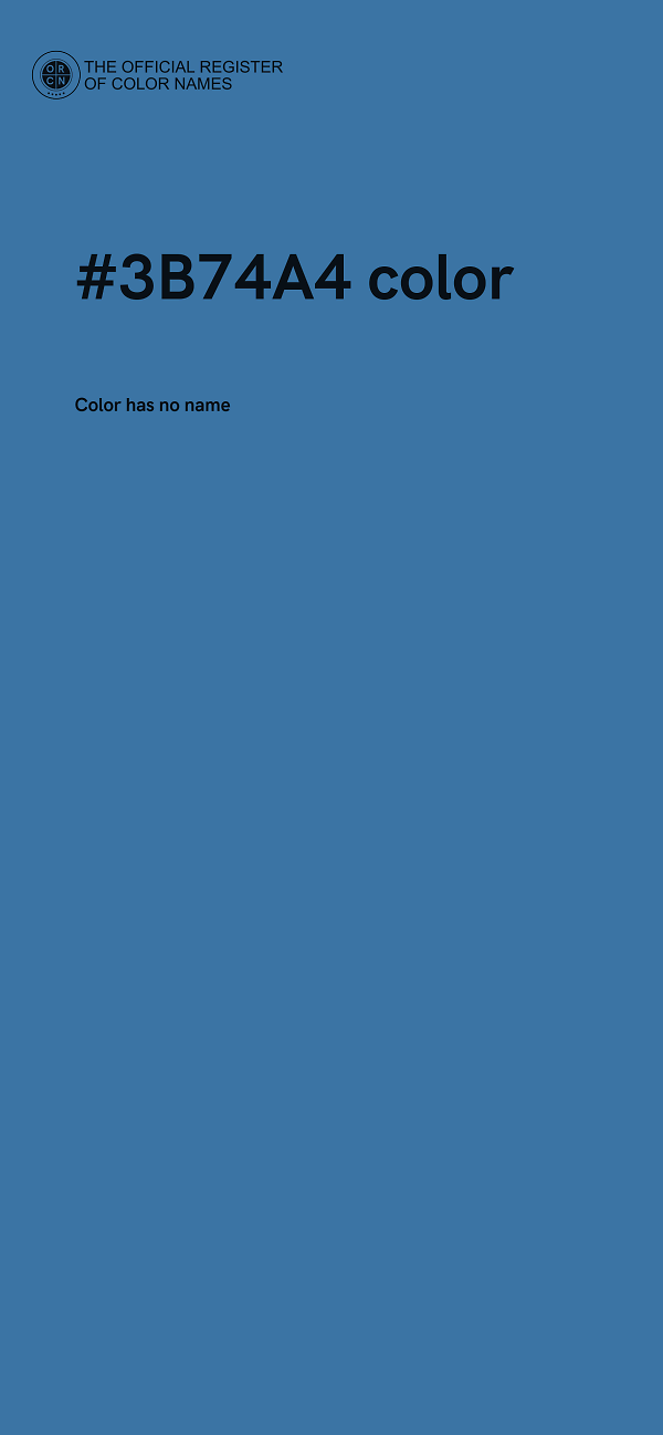 #3B74A4 color image