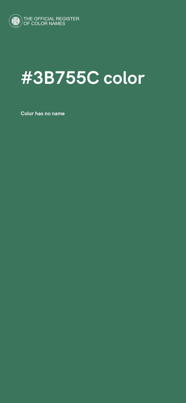 #3B755C color image