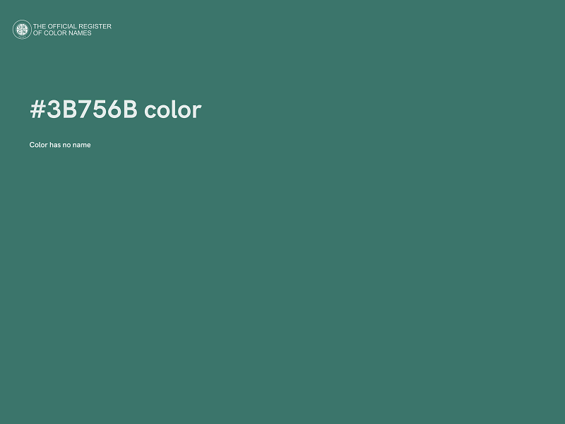 #3B756B color image