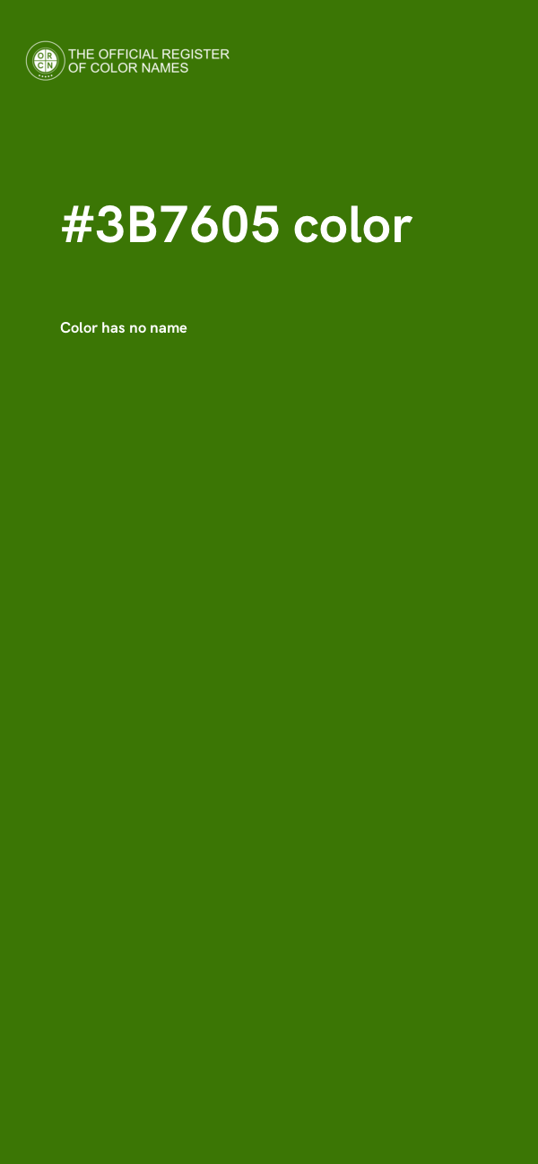 #3B7605 color image