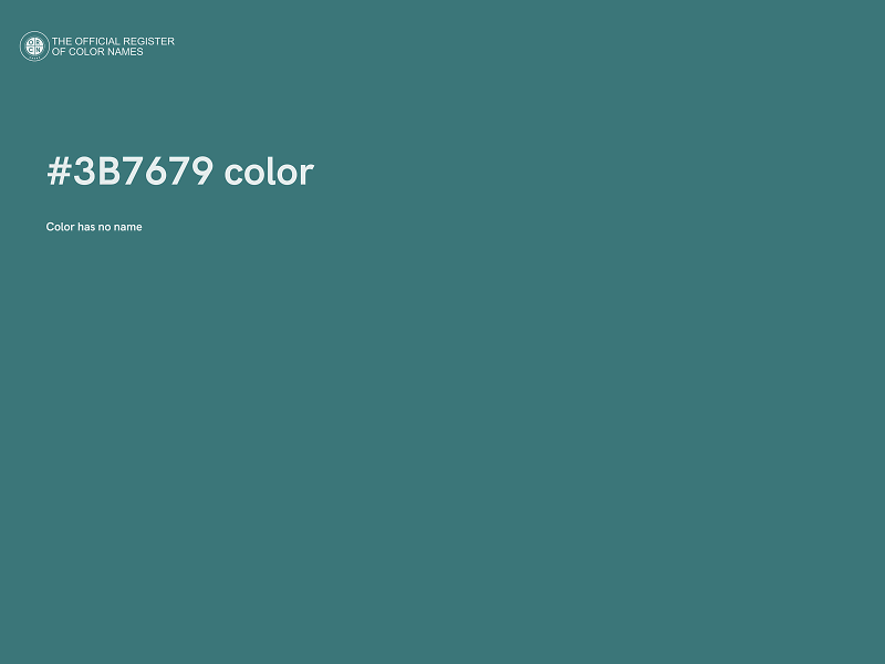 #3B7679 color image