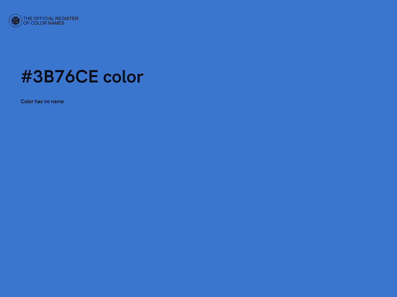 #3B76CE color image