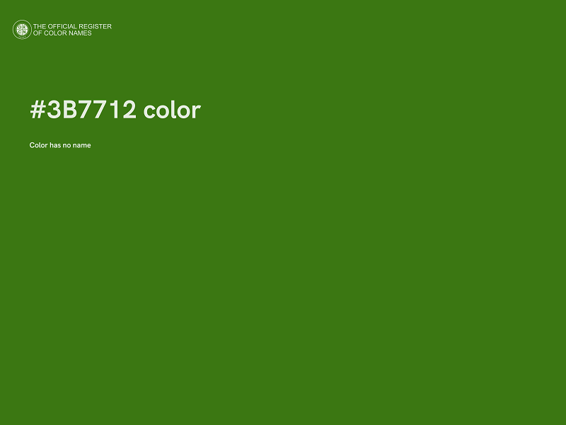 #3B7712 color image