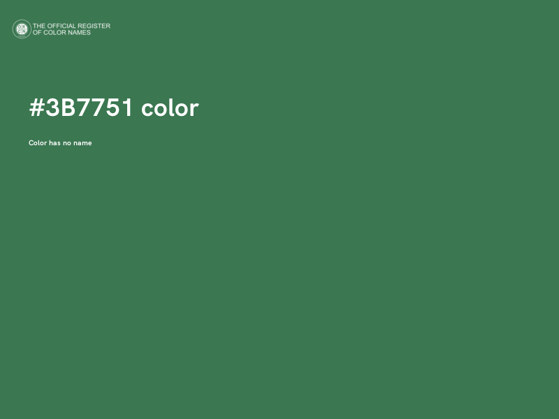 #3B7751 color image