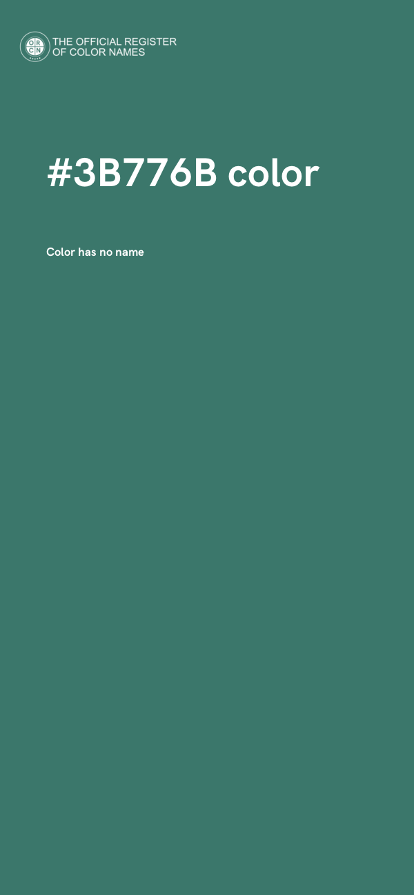 #3B776B color image