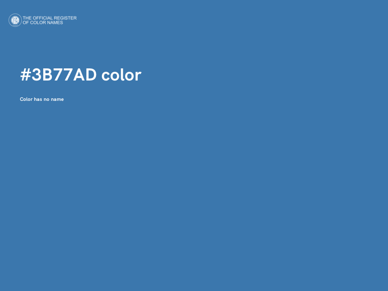 #3B77AD color image