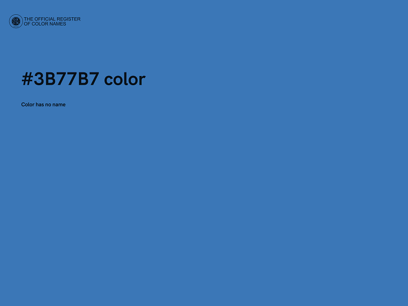 #3B77B7 color image