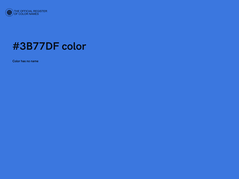 #3B77DF color image