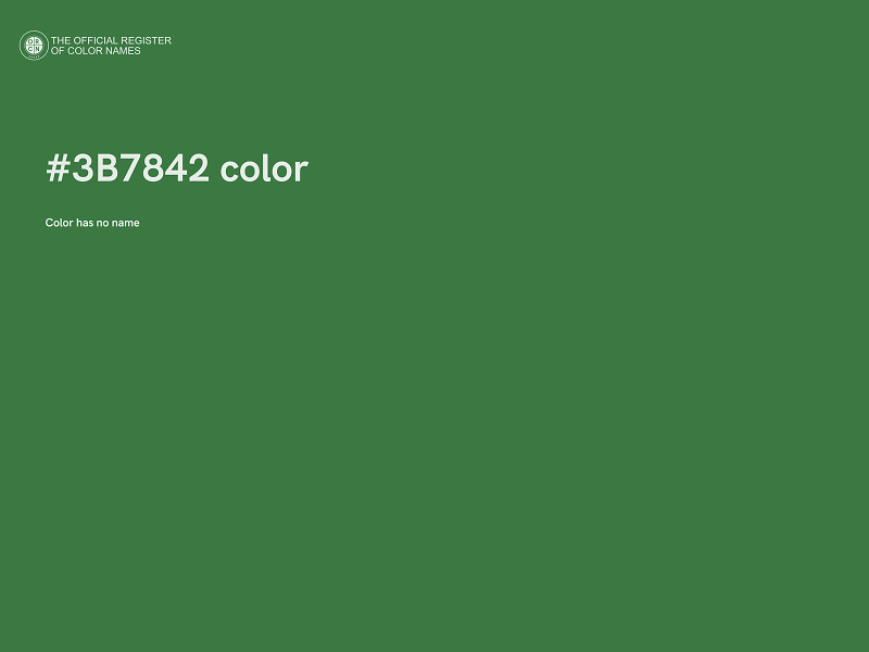 #3B7842 color image