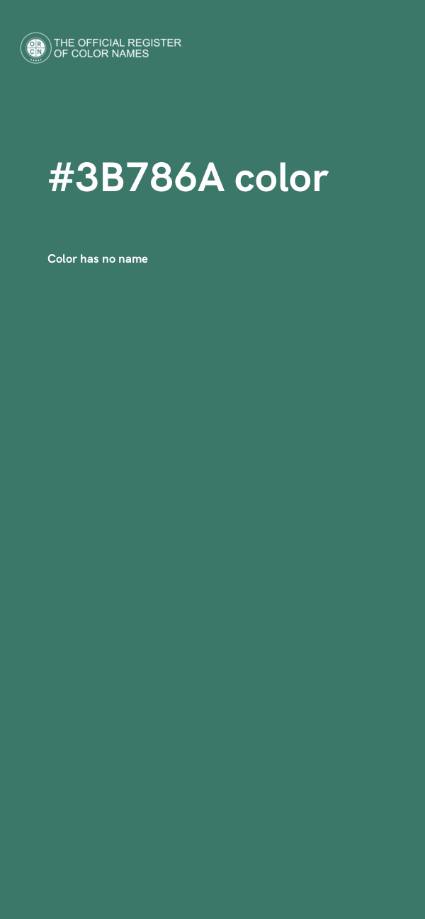 #3B786A color image
