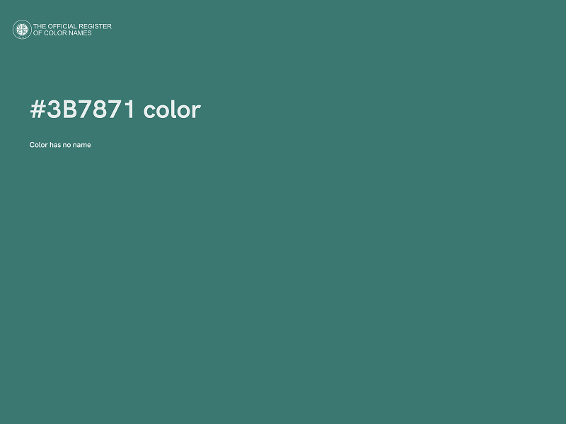 #3B7871 color image
