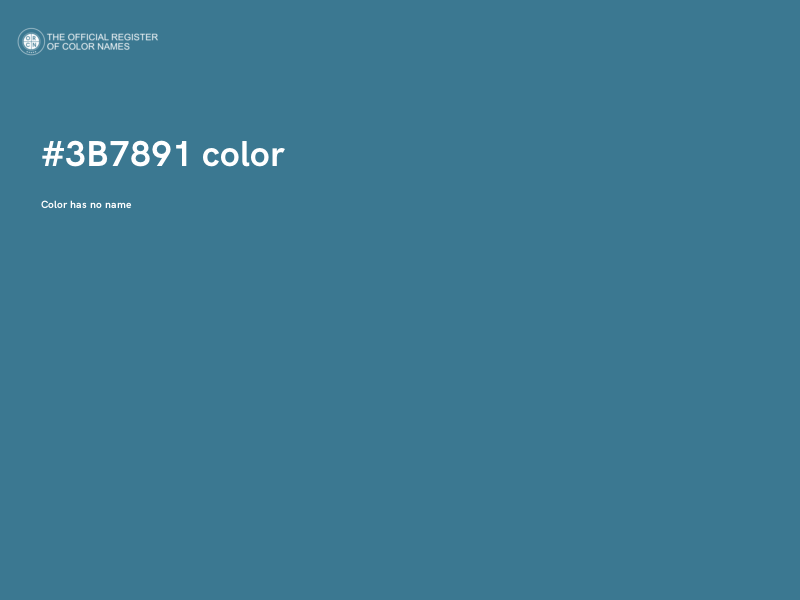 #3B7891 color image