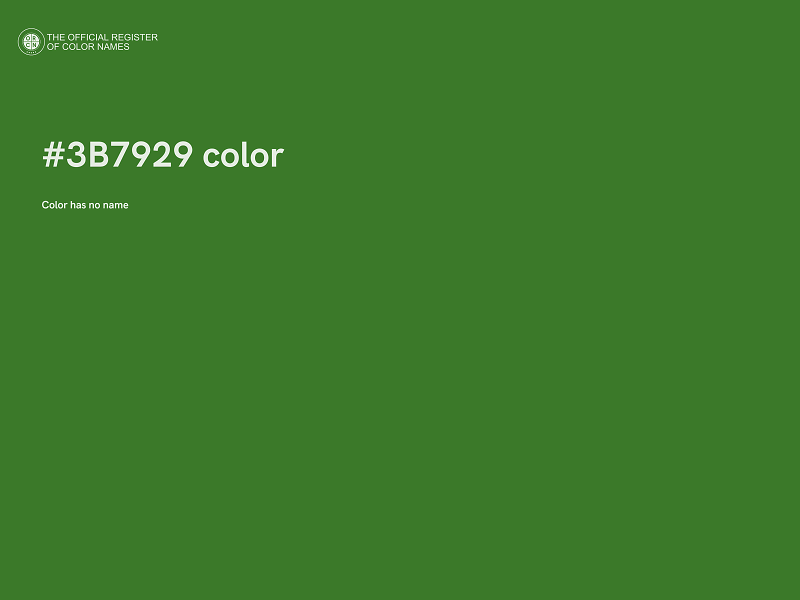 #3B7929 color image