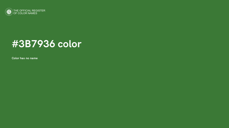 #3B7936 color image