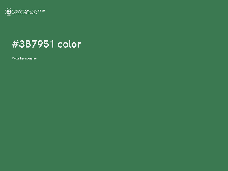 #3B7951 color image
